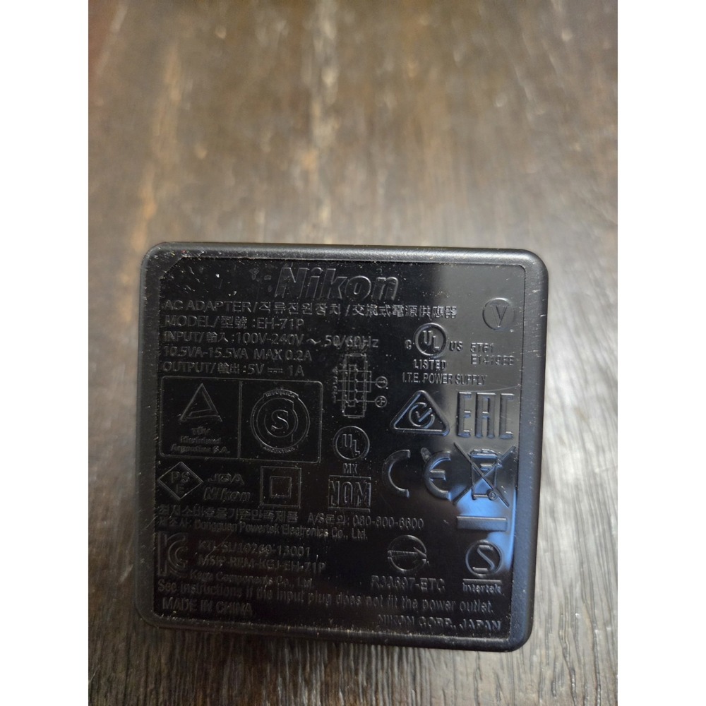 Original Nikon EH-71P AC USB battery charger for Coolpix EN-EL19